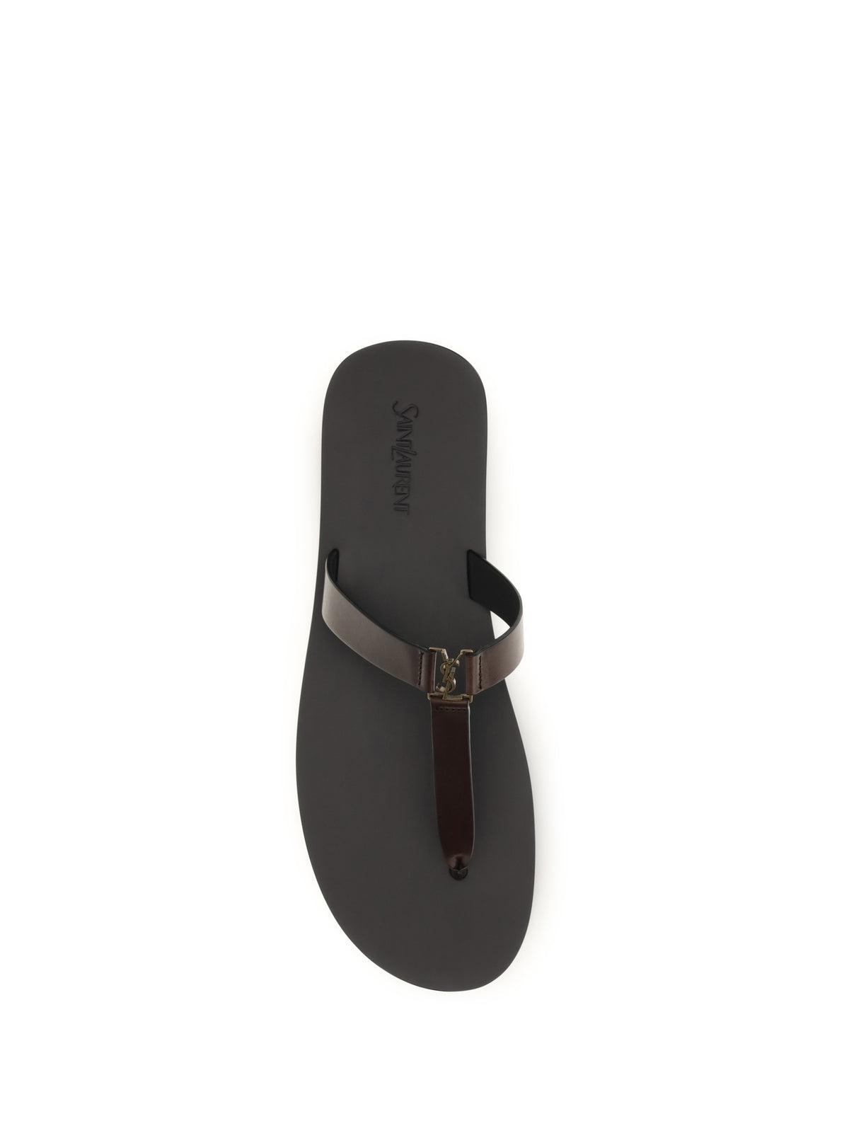 Saint Laurent Babylone thong Sandals - Coffee
