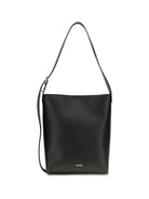 Jil Sander Cannolo leather Shoulder Bag - Black