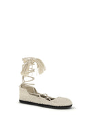 Alanui The Sound Of The Sea lace-up Ballerinas - Arpa Black