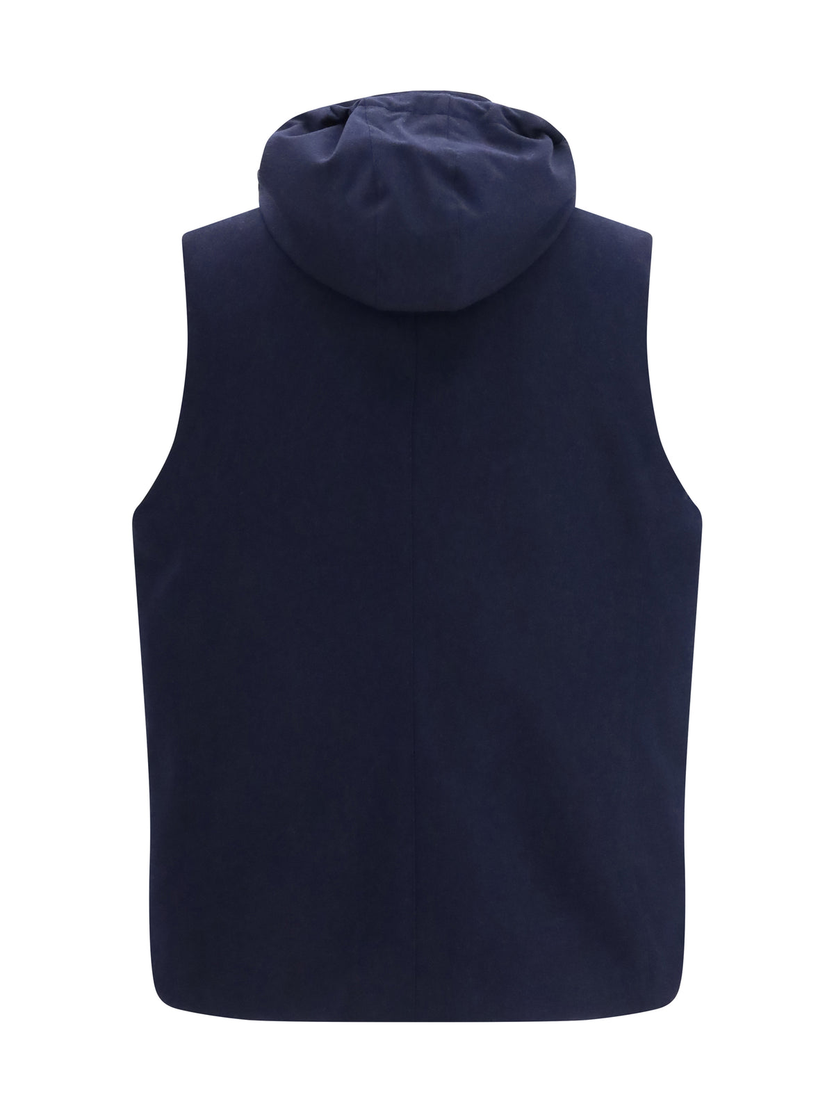 Brunello Cucinelli Wool Down Vest - Blu+Blu Colorato