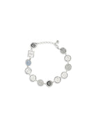 Magda Butrym Pearl and crystal Necklace - Rhodium Silver