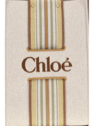 Chloé Woody Loop canvas Tote Bag - Beige