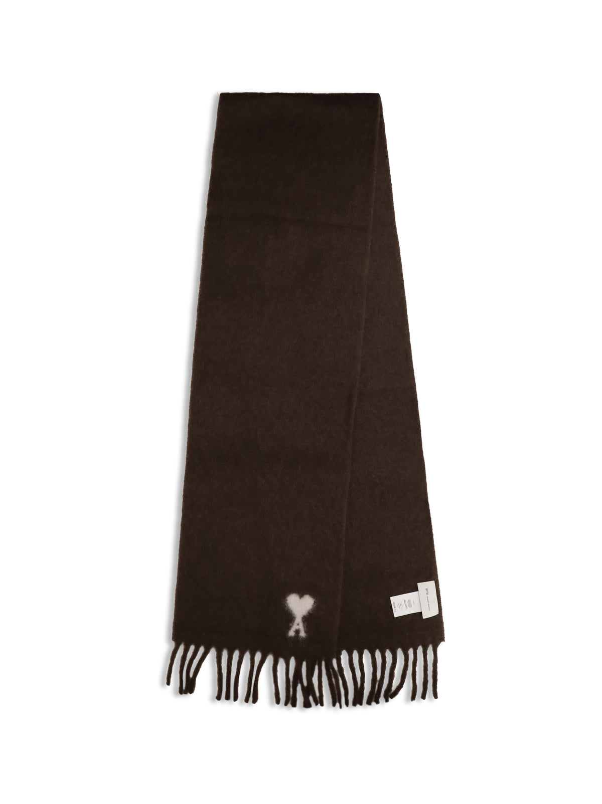 Ami Paris Ami De Coeur Scarf - Marron Chocolat