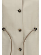 Max Mara Carezza Jacket in linen and silk blend - Beige