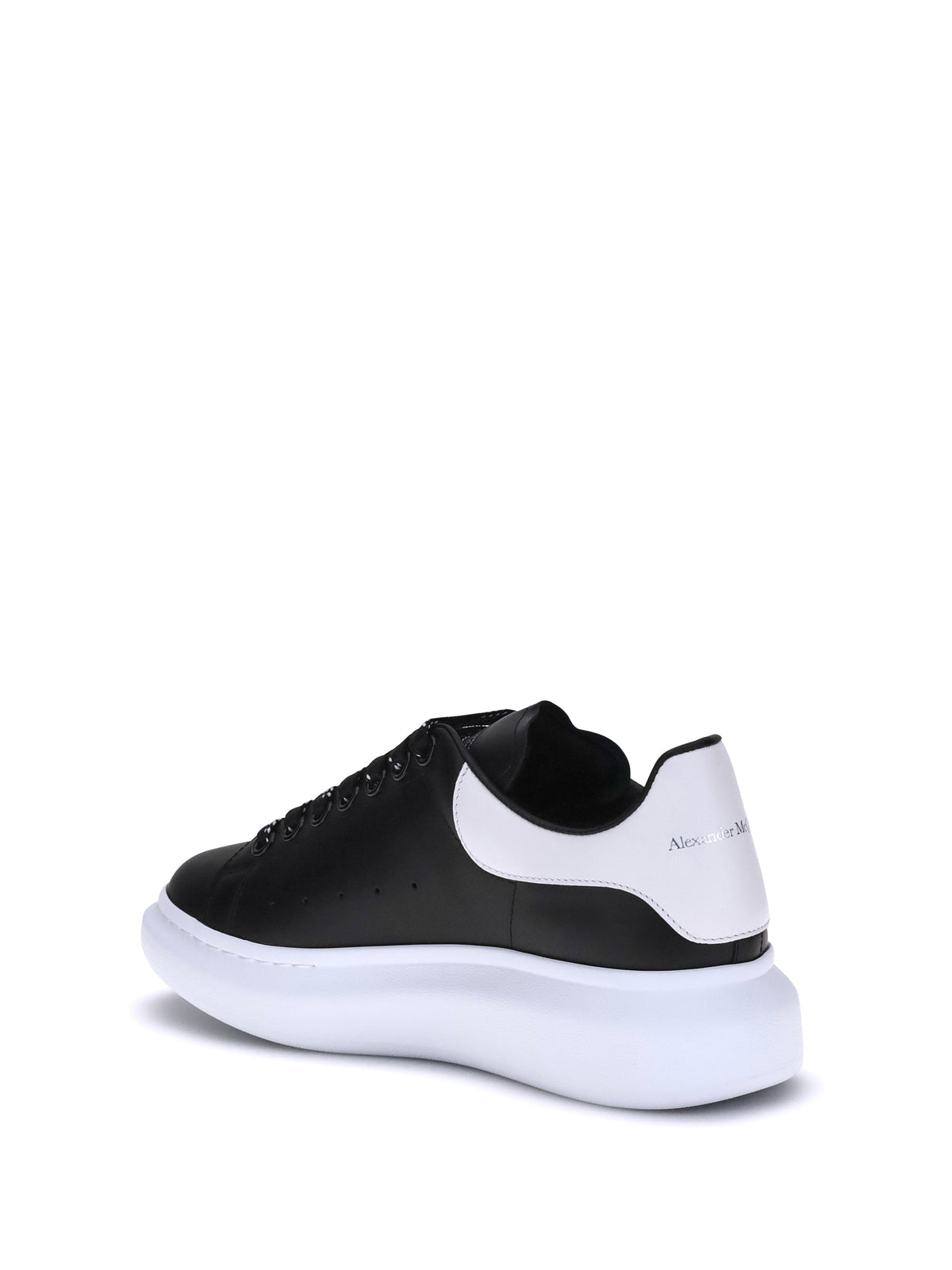 Alexander McQueen Leather Sneakers - Black