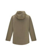 Fendi Mackintosh fabric hooded Jacket - Green Milit.+Tabacco