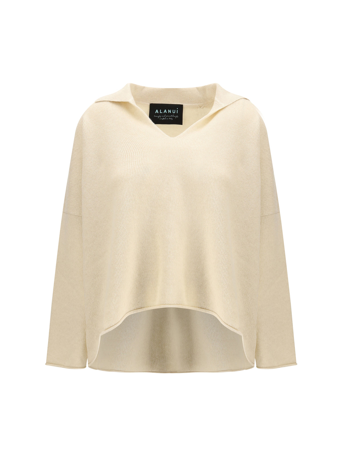 Alanui Sweater with polo collar - Off White