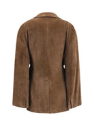 Brunello Cucinelli Cashmere-blend Jacket with drawstrings - Sigaro