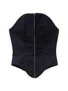 Alexander McQueen Wool Corset with zip - Black