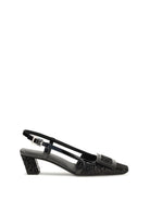 Roger Vivier Belle Vivier shiny-effect Slingback Pumps - Black