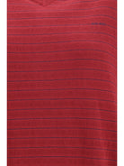Miu Miu Cotton V-neck Sweater - Amaranto
