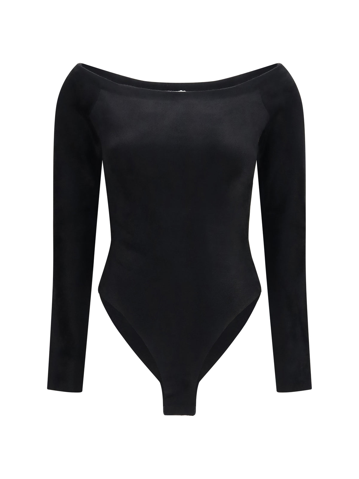 Alaïa Velvet off-shoulder Bodysuit - Noir Alaia