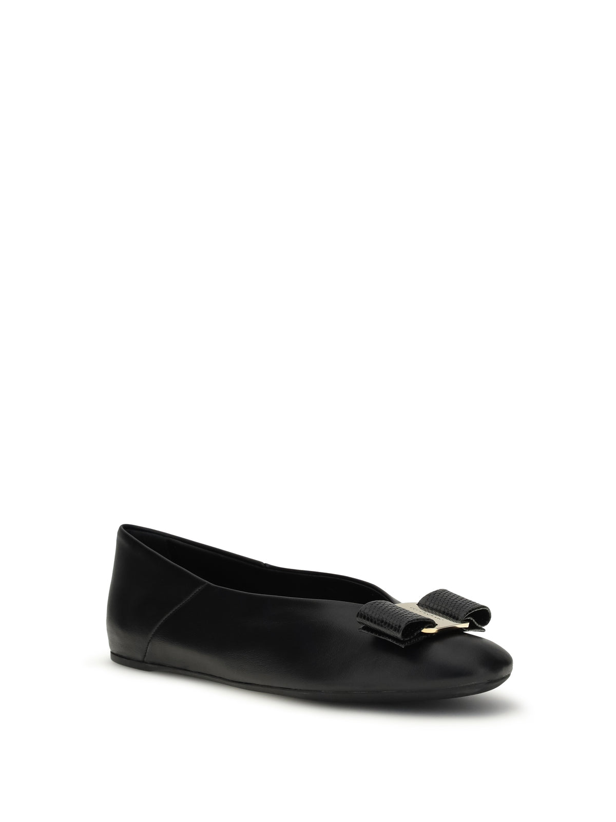 Ferragamo Vara Bow Ballerinas - Black