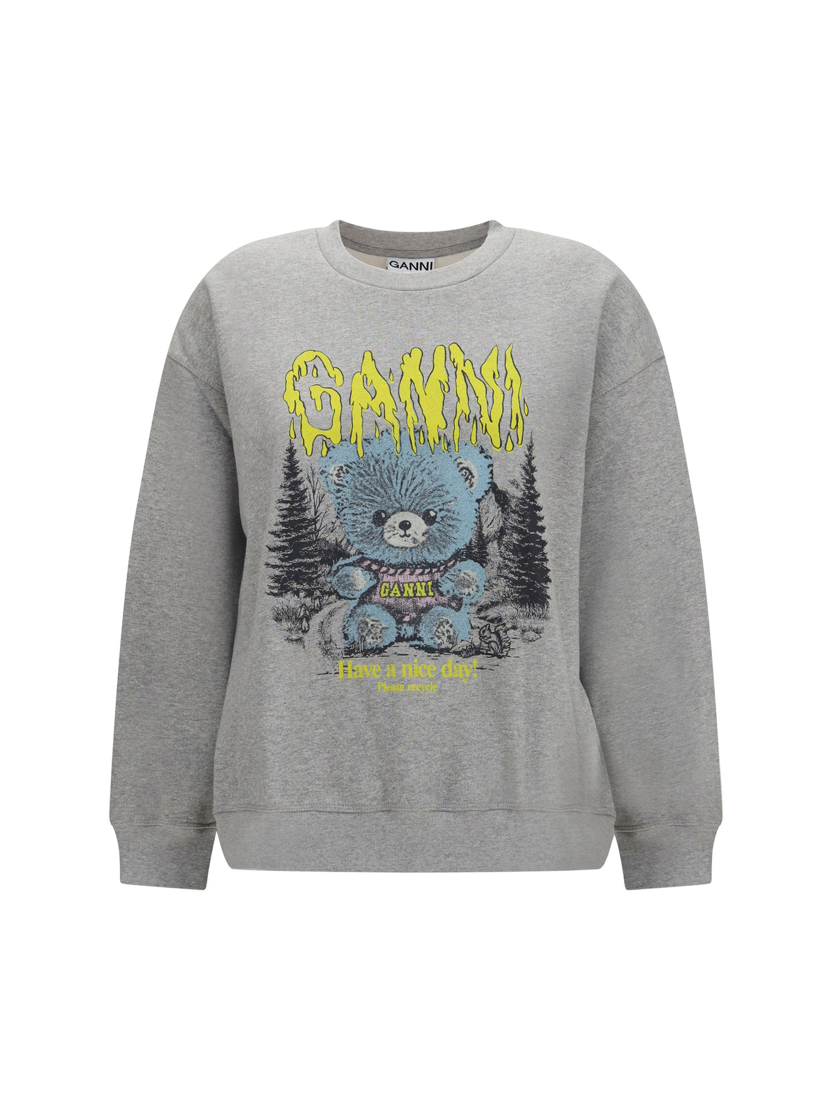 Ganni Isoli Teddy Forest Sweatshirt - Paloma