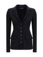Dolce & Gabbana Stretch wool single breasted Jacket - Black