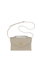 Bottega Veneta Knot Lock Shoulder Bag - Ecru-Muse Brass