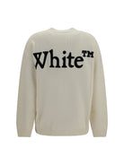 Off-White Bookish Shared crewneck Sweater - Ivory Black