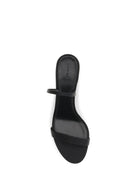 The Row Ella satin Slingback Sandals - Black