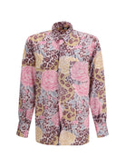 GCDS Animalier Shirt - Orchid Pink/Bone