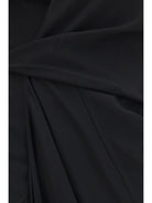 Rick Owens Wrap draped long Dress - Black