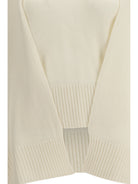Toteme Cashmere poncho Sweater - Ecru