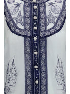Farm Rio Printed ramie Shirt - Coast Scarf Off-White