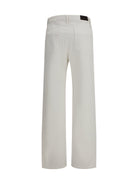 Lemaire Cotton five-pocket Pants - Milk