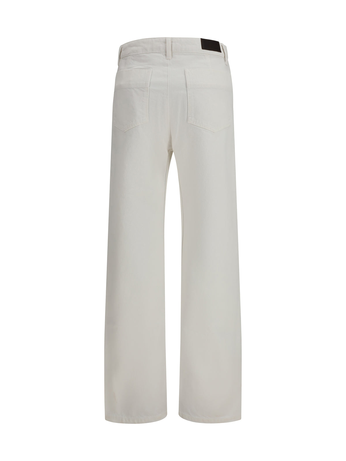 Lemaire Cotton five-pocket Pants - Milk