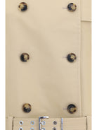 Ganni Double-breasted belted Jacket - Warm Sand