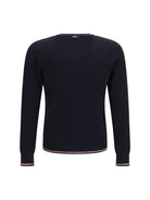 Thom Browne Ribbed merino wool Cardigan - Navy