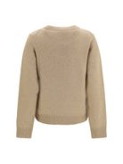 Ganni Wool graphic Sweater - Camel
