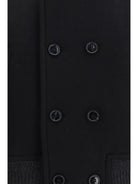Ami Paris Wool double-breasted Bomber - Noir