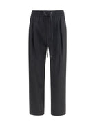 Dolce & Gabbana Wool gabardine jogger Pants - Black