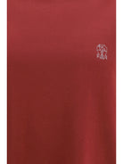 Brunello Cucinelli Logoed T-shirt - Lava+Grigio