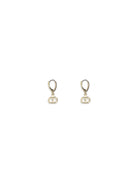Valentino Garavani Ovalette Earrings in metal and Swarovski® crystals - Gold/Crystal