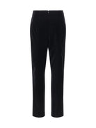 Khaite Ryden cotton-velvet Pants - Black