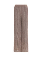 Missoni Tailored Pants in lamé viscose with sequins - Powder Pink