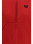Balenciaga Laurel Classic zip-up Hoodie - Red/Black