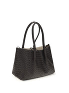 Bottega Veneta Pinacoteca Tote Bag - Espresso/Ecru-Mb