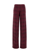 Ermanno Scervino Relaxed Tailoring check satin Pants - St. Check P