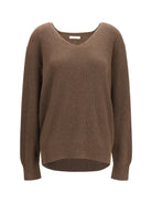 The Row Phef cotton and cashmere Sweater - Fudge