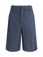 Jil Sander Cotton Bermuda - Indigo