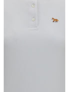 Maison Kitsuné Baby Fox cotton piqué Polo - White