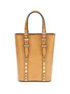 Valentino Garavani Rockstud mini Shoulder Bag - Natural Camel