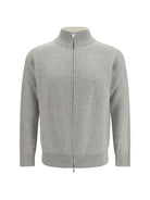 Lardini Wool and cashmere zip Sweater - 910Pa