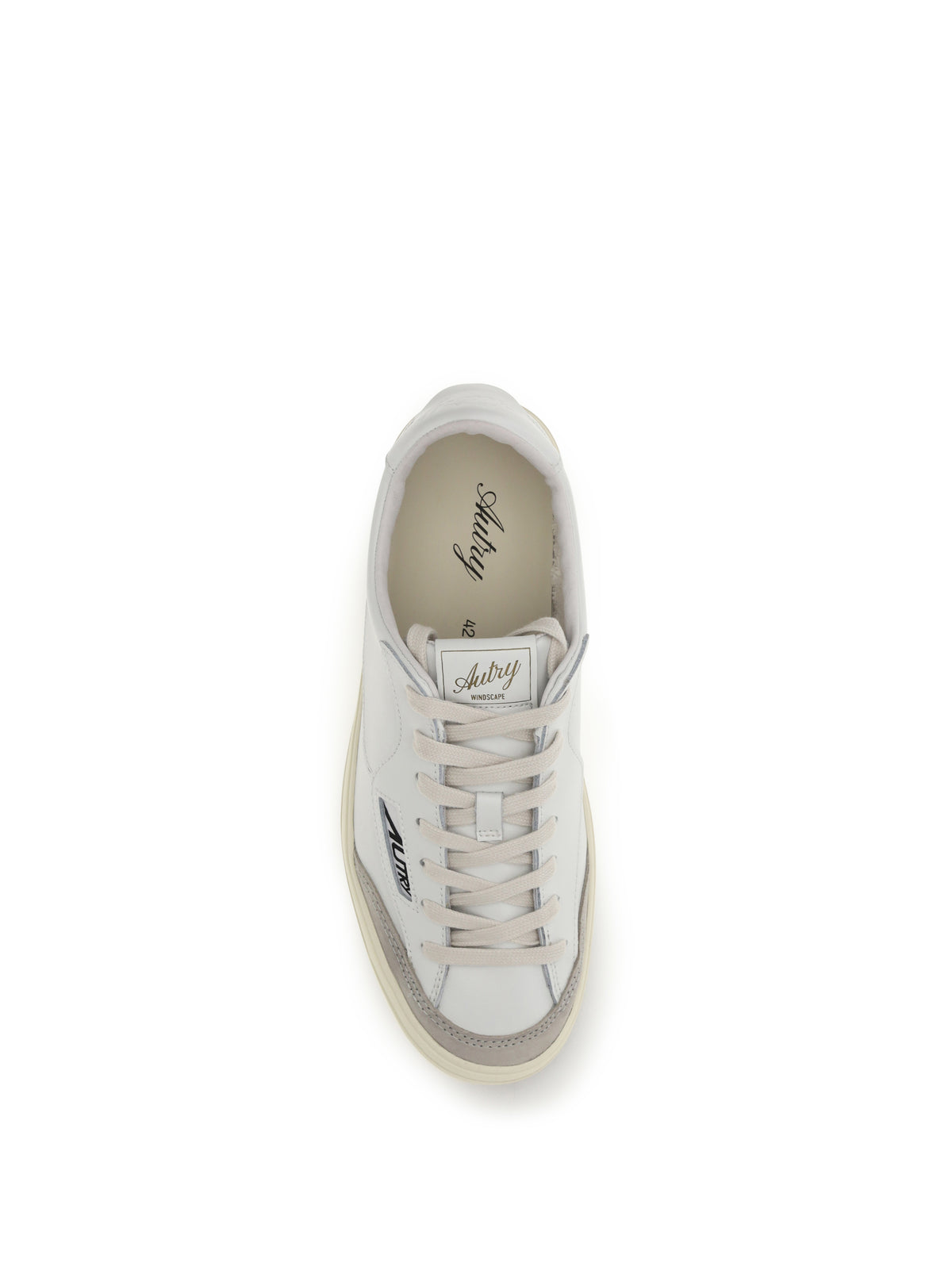 Autry Windscape Low leather Sneakers - White/White