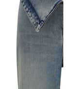 Alexander McQueen High-waisted flared cotton denim Jeans - Royal
