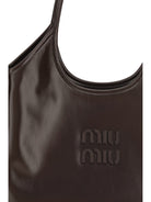 Miu Miu Ivy leather Shoulder Bag - Moro