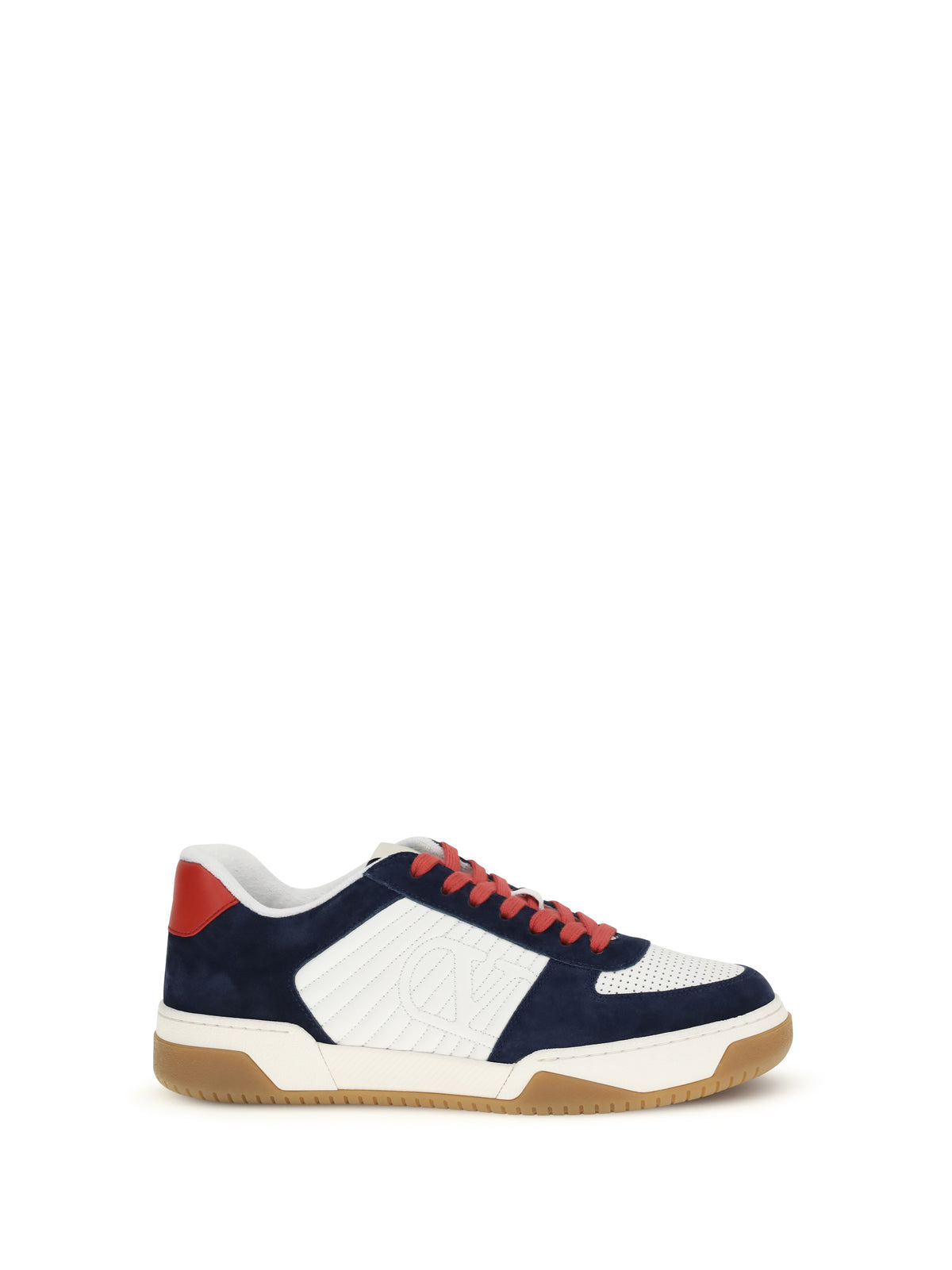 Valentino Garavani Sparry Sneakers - Dark Bluette/Bia/Coral Red-Bia/Bia/Iv-Am