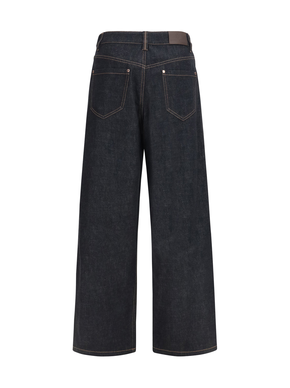 Brunello Cucinelli Straight-leg denim Jeans - Black